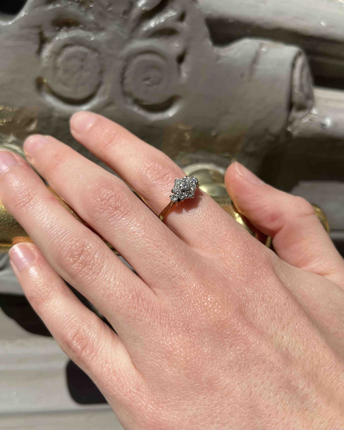 Bague Vintage Diamants "Orianne"