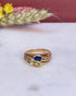 Bague Toi et Moi Saphirs Bleu et Jaune 0.60 Carat "Nawel" - Elliade Paris