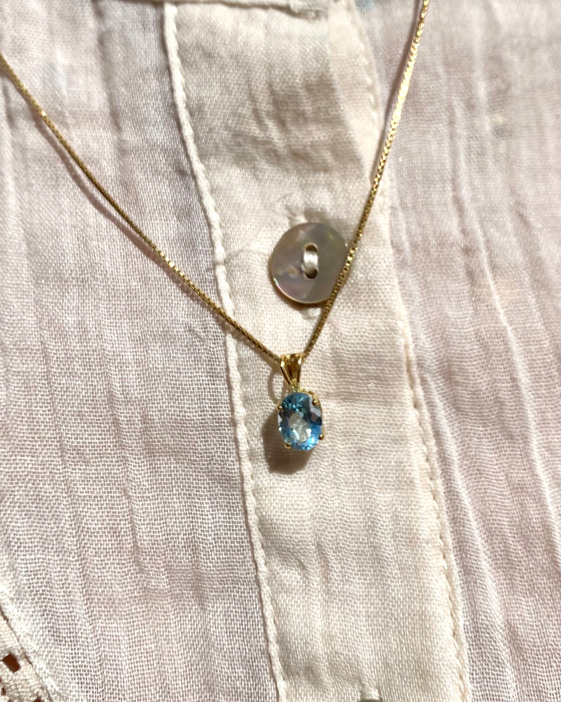 Pendentif Topaze 1.40 carat "Noliane"