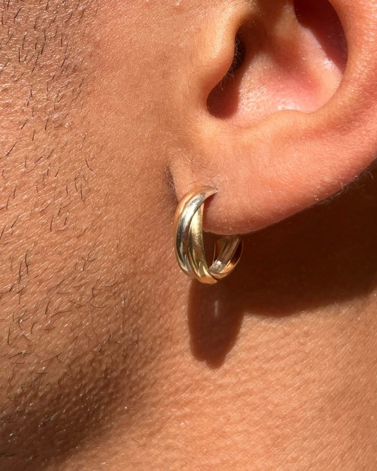 Criollas con patrón entrelazado dorado "Léolia"