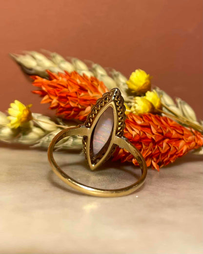 Marquise Opal &amp;amp; Diamond Ring &quot;Elise&quot;