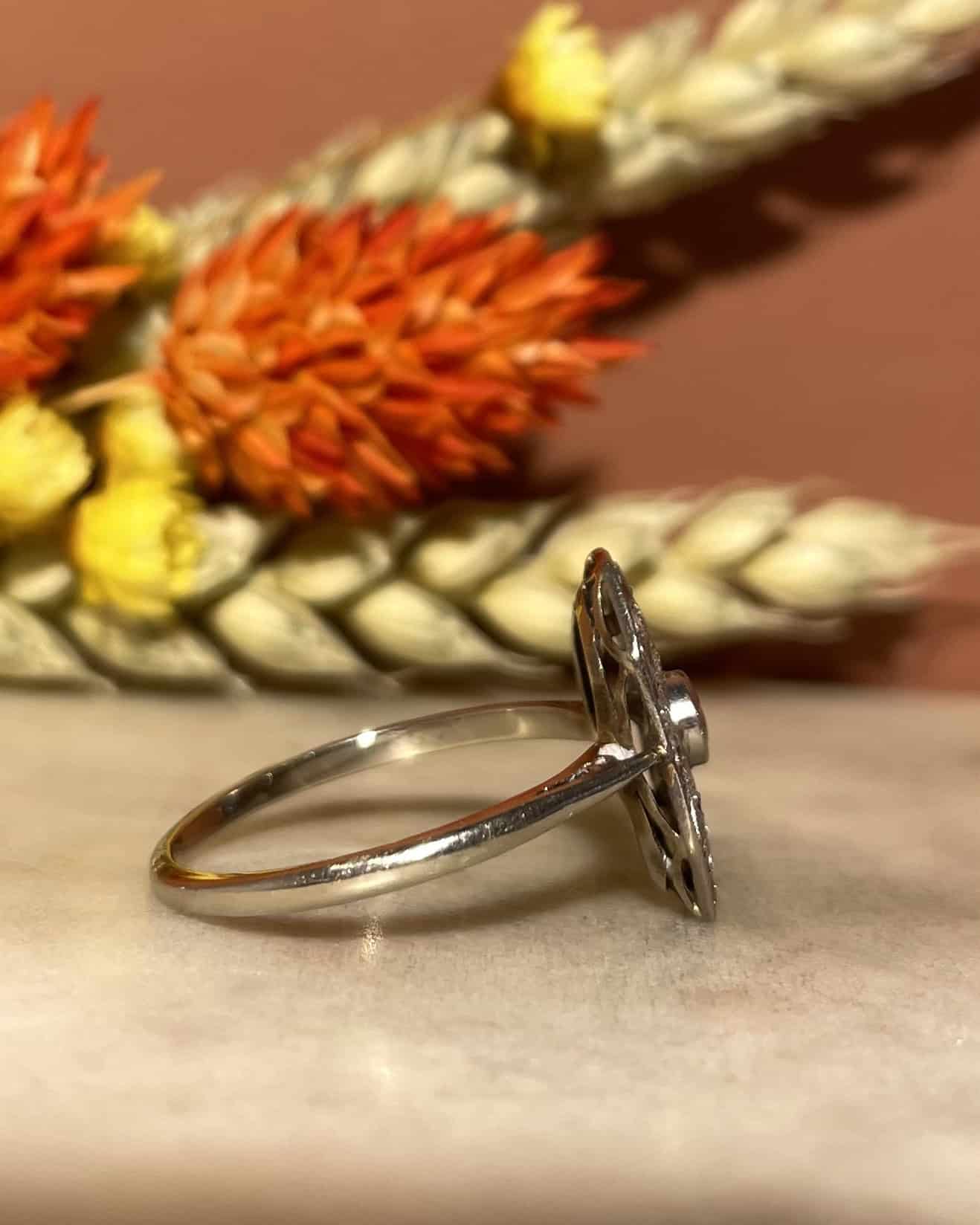 Bague Vintage Art-Déco Diamants "Madison"