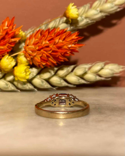Bague Trilogie Saphir &amp; Diamants &quot;Gaelle&quot;