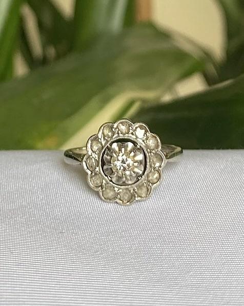 Bague Art-déco diamants &quot;Zeina&quot;