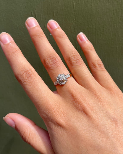 Bague Marguerite  Art-Déco Diamants &quot;Isabelle&quot;