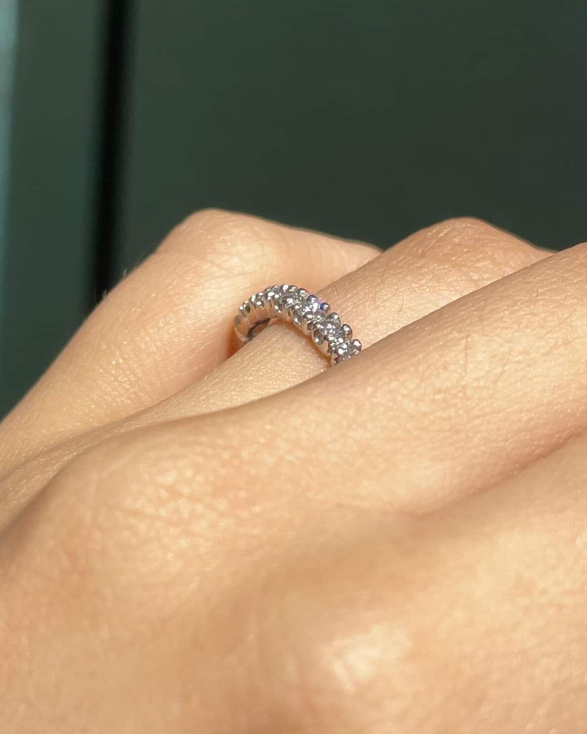American Wedding Band 23 Diamonds 1.20 Carat "Minaa"