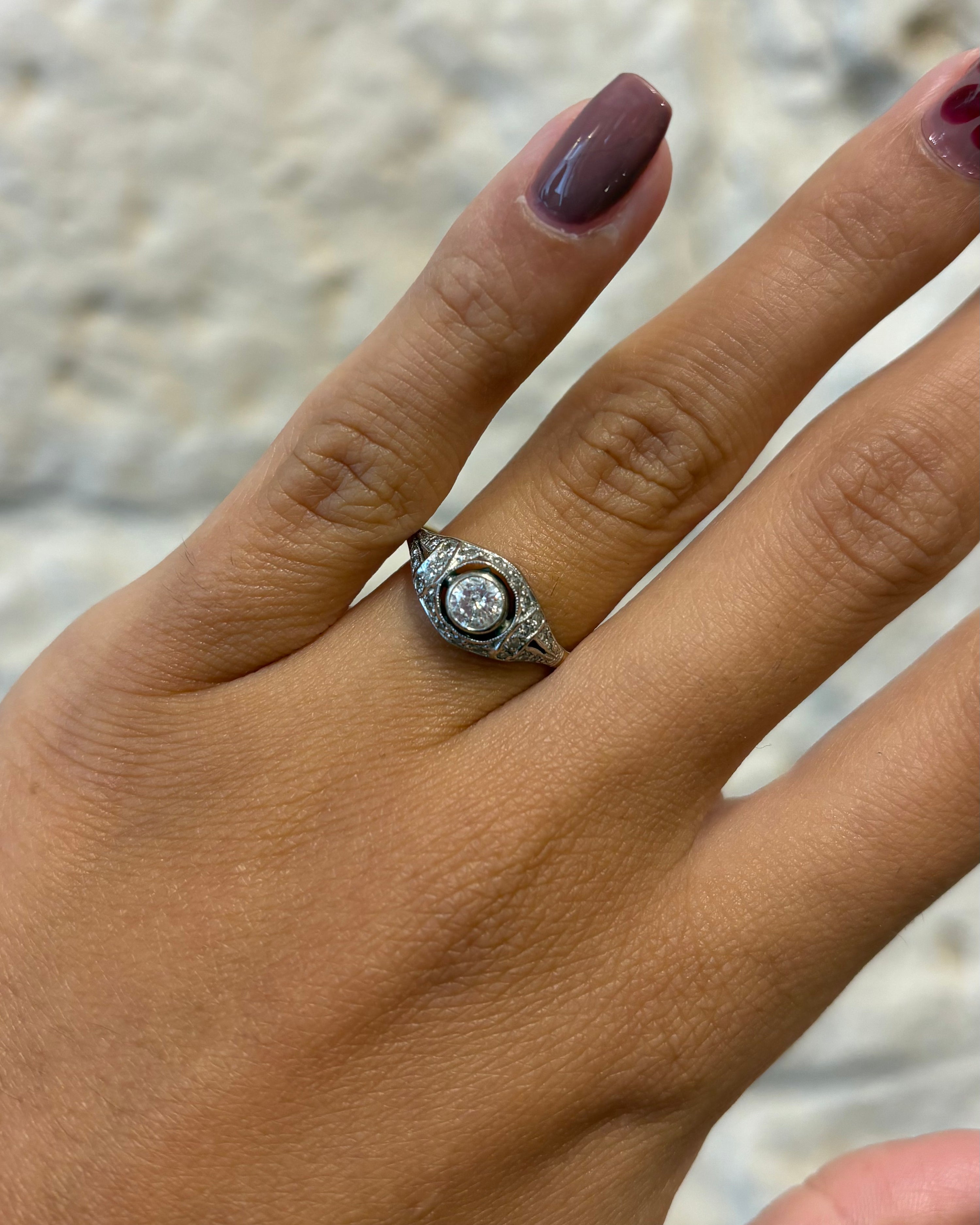Bague Art-Déco 25 Diamants "Naomi"