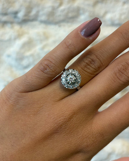 Bague Art-Déco Diamants &quot;Sabine&quot;