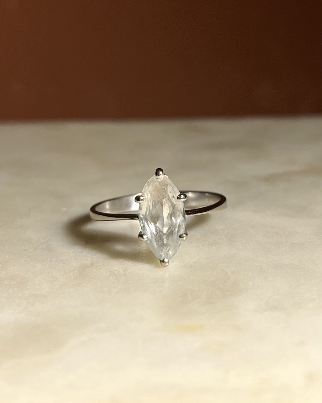 Bague Aigue-marine "Solana"