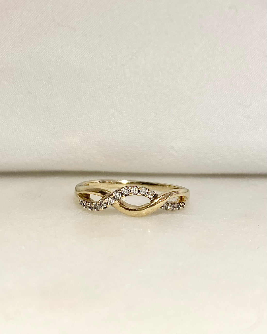 Demi-alliance Diamants 0.08 carat &quot;Lucie&quot;