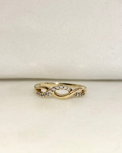 Demi-alliance Diamants 0.08 carat &quot;Lucie&quot;