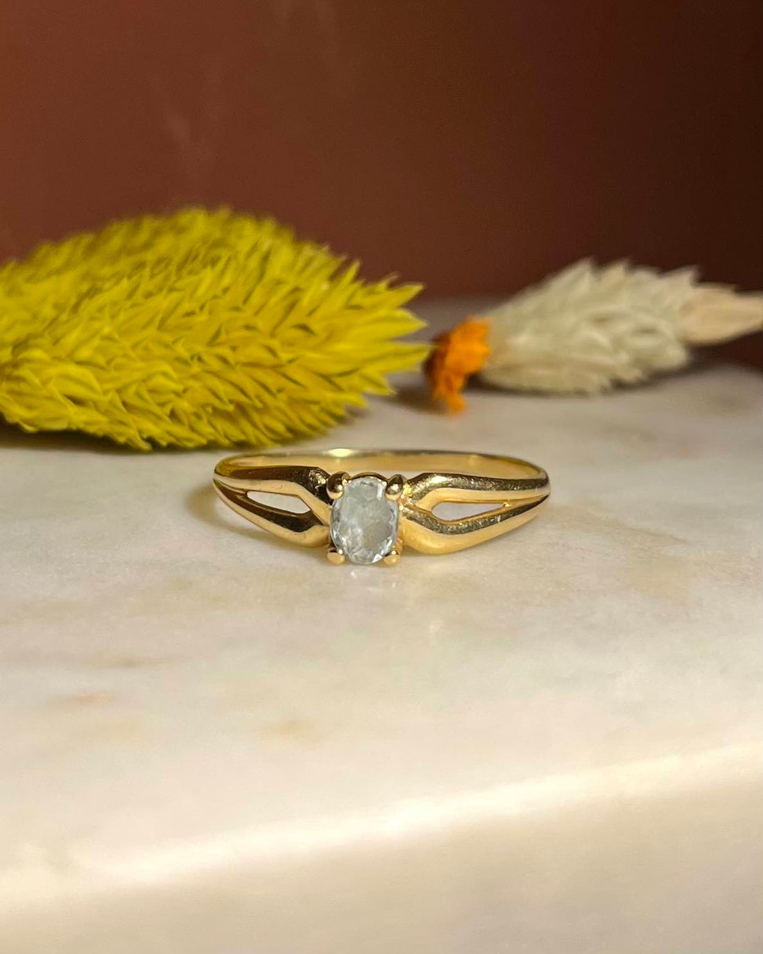 Bague Jonc Topaze &quot;Sophie&quot;
