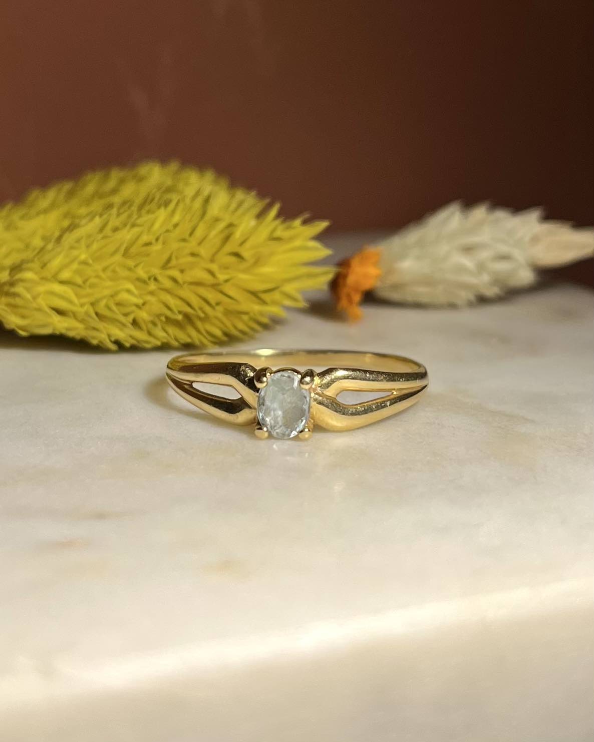 Bague Jonc Topaze "Sophie"