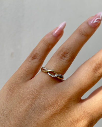Demi-alliance Diamants 0.08 carat &quot;Lucie&quot;