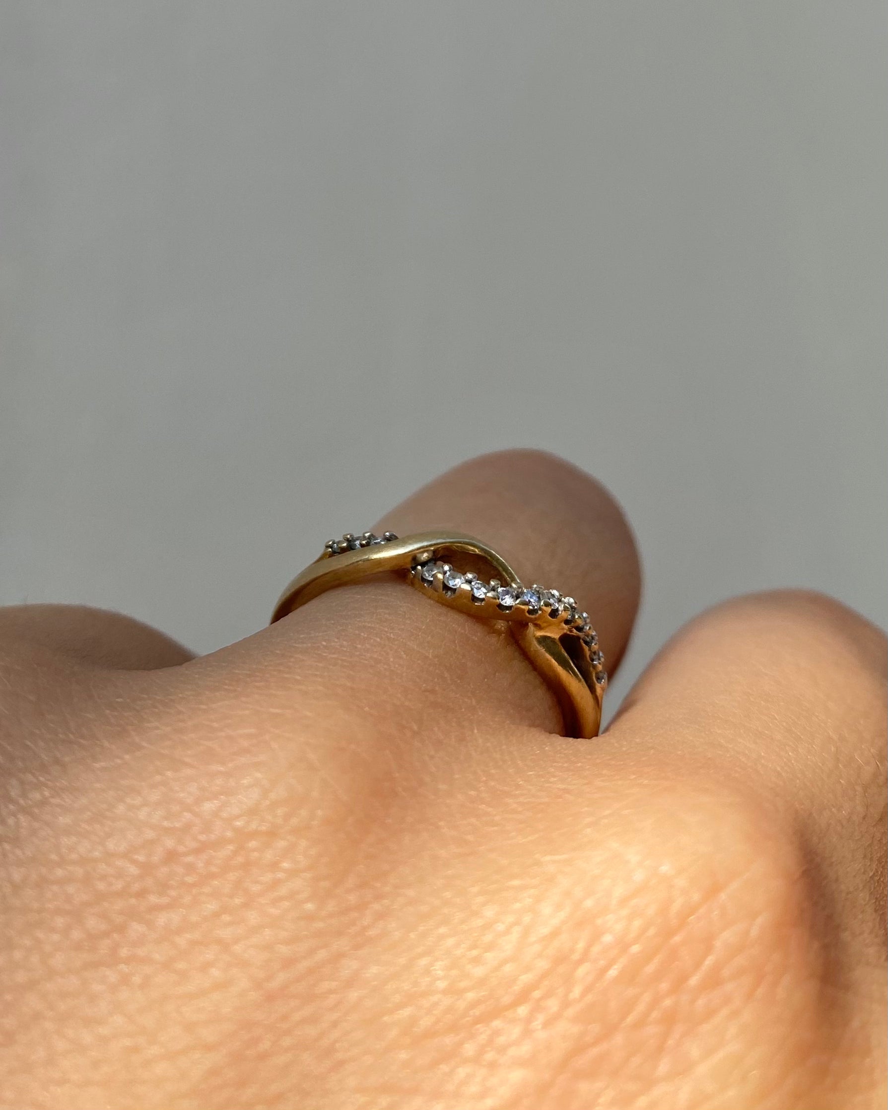 Demi-alliance Diamants 0.08 carat &quot;Lucie&quot;