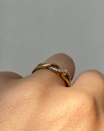 Demi-alliance Diamants 0.08 carat &quot;Lucie&quot;