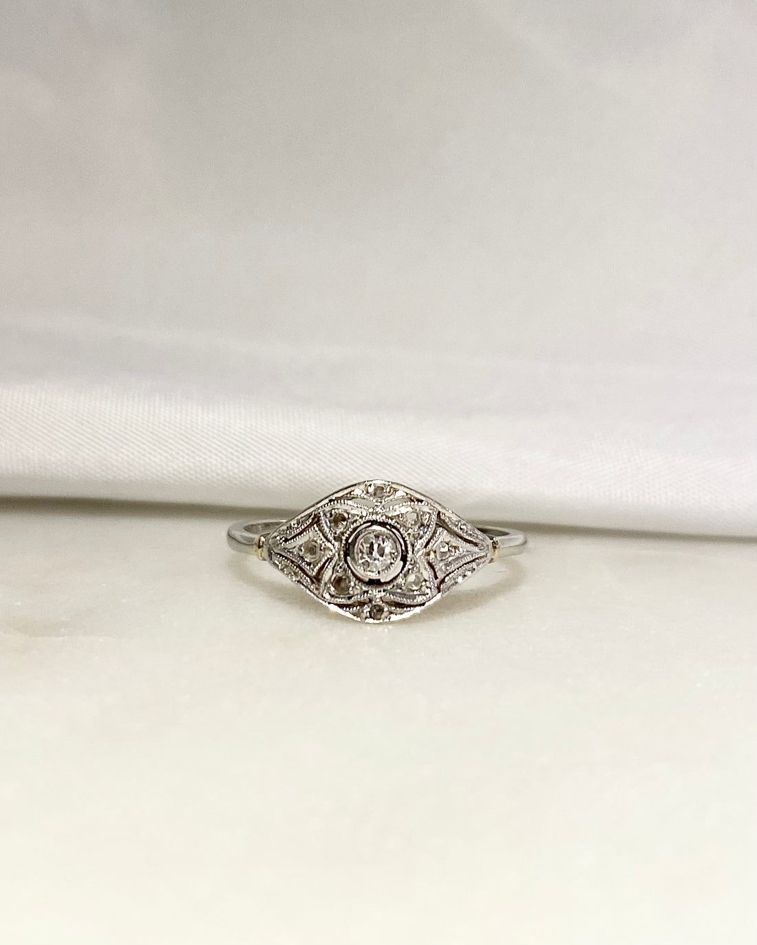 Bague Art-déco Diamants &quot;Johanna&quot;