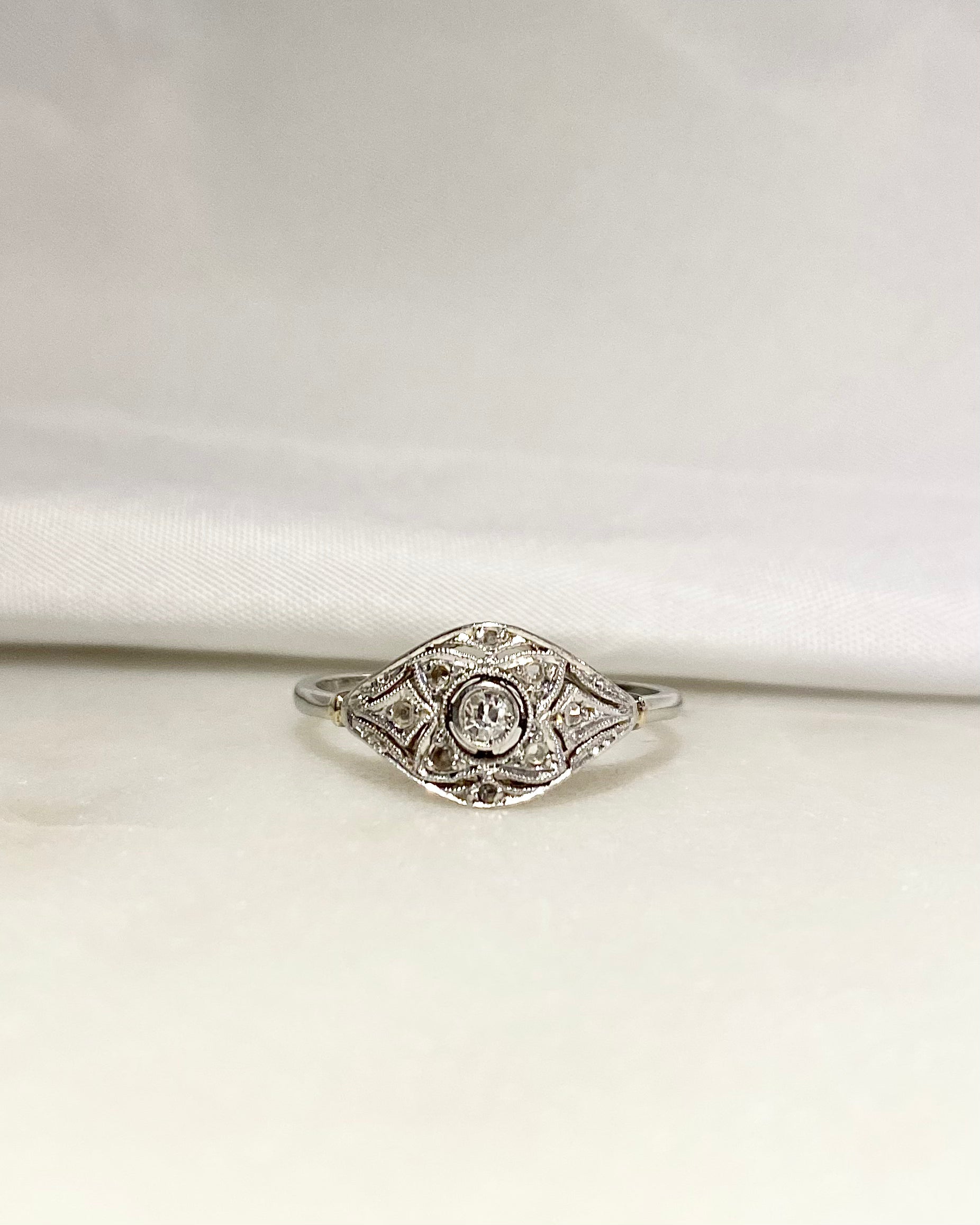 Bague Art-déco Diamants &quot;Johanna&quot;