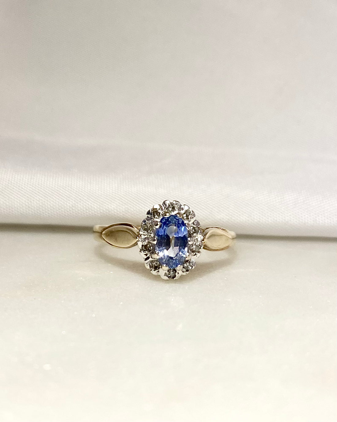 Bague Marguerite Saphir &amp; Diamants &quot;Martha&quot;