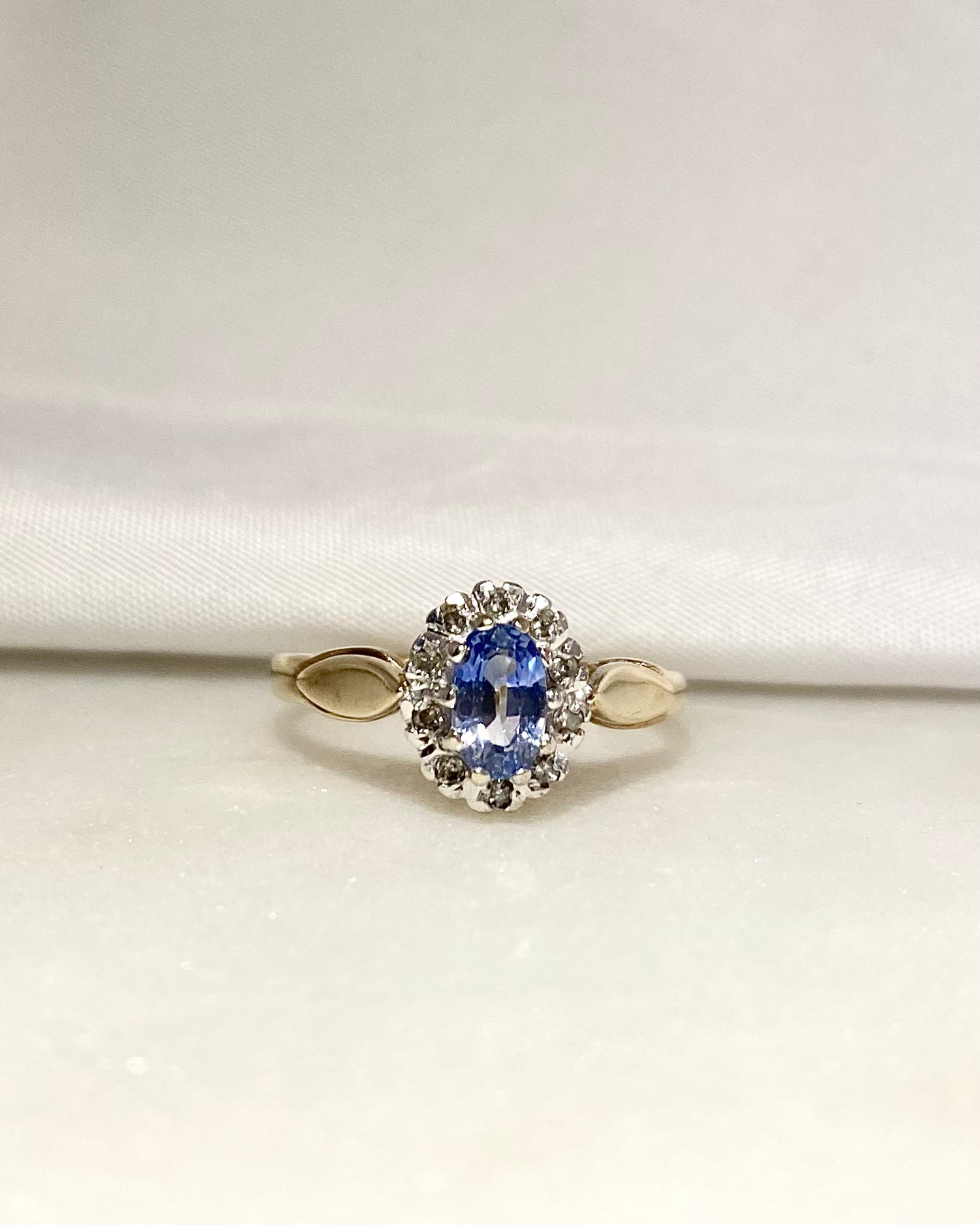 Bague Marguerite Saphir &amp; Diamants &quot;Martha&quot;