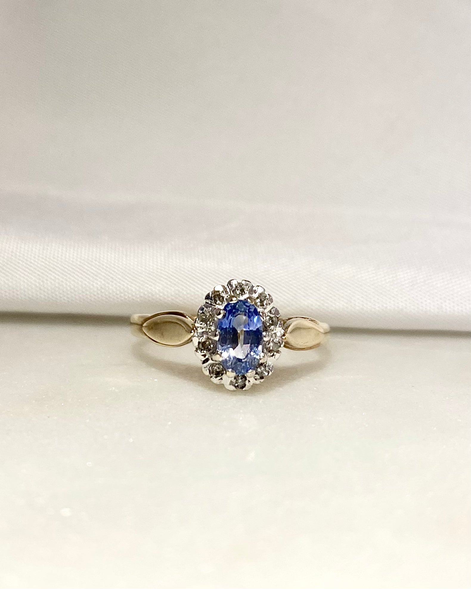 Bague Marguerite Saphir &amp; Diamants &quot;Martha&quot;