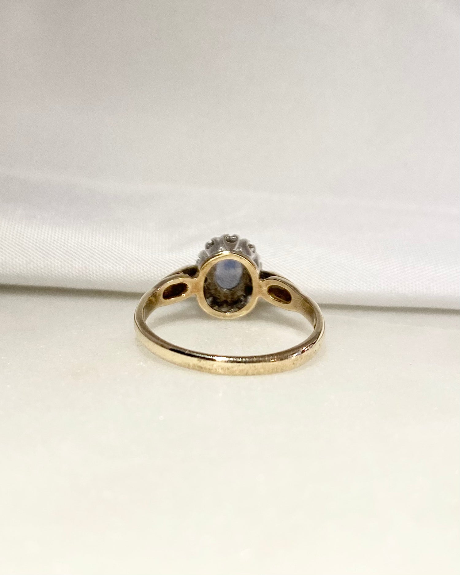 Bague Marguerite Saphir &amp; Diamants &quot;Martha&quot;