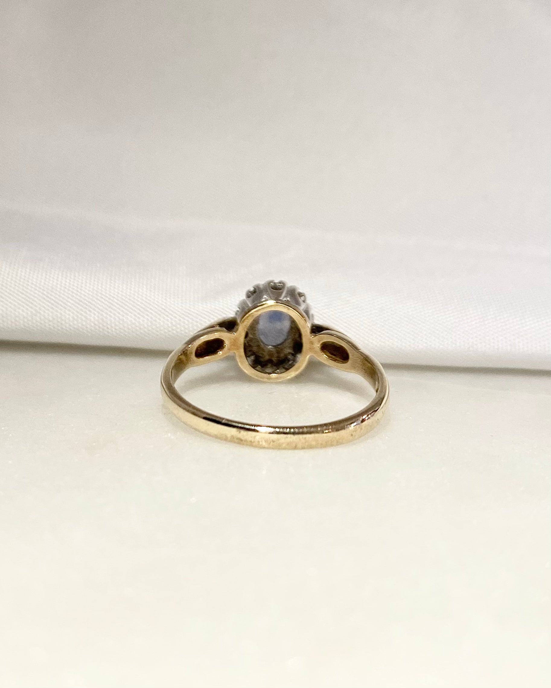 Bague Marguerite Saphir &amp; Diamants "Martha"