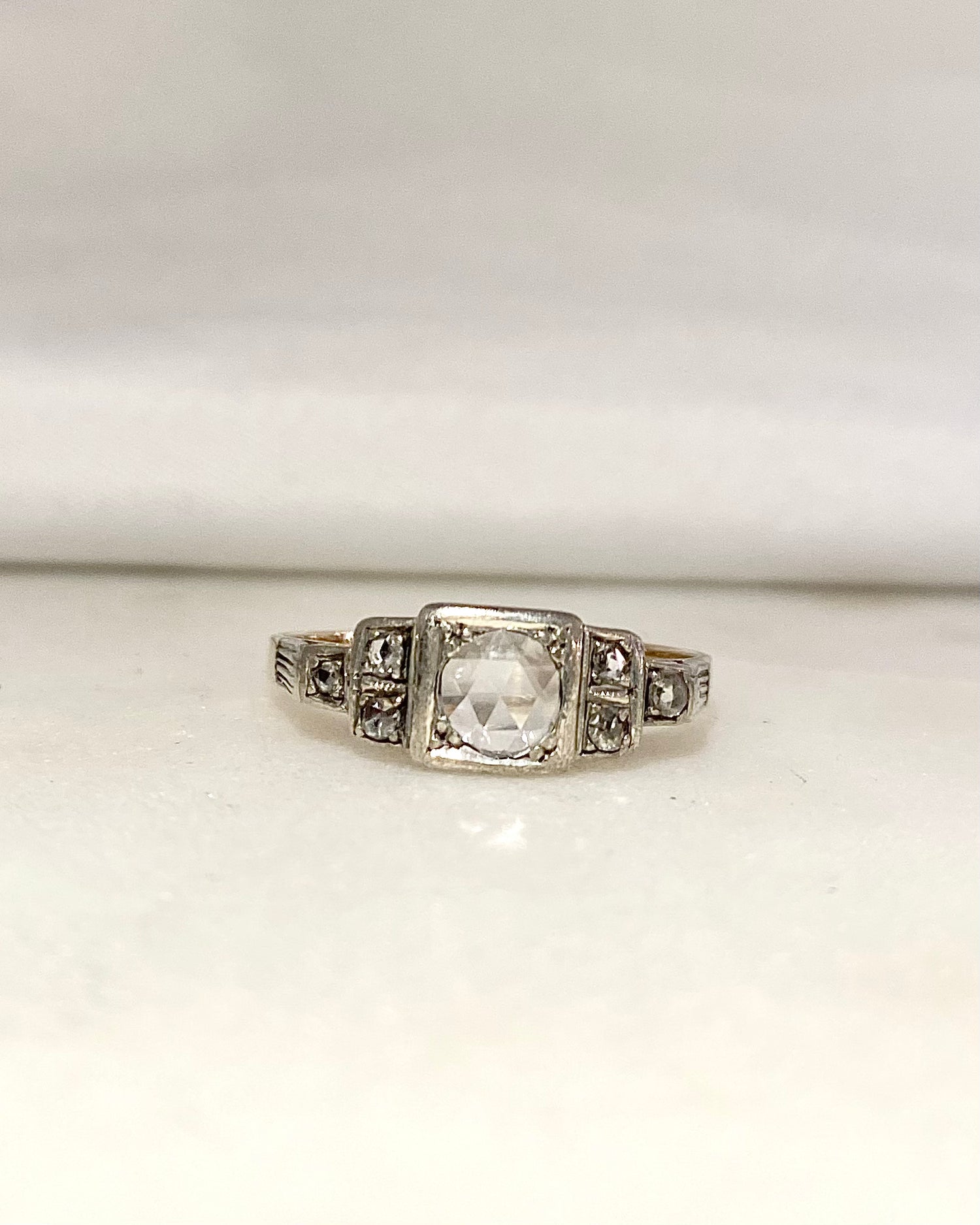 Bague Art-déco Diamants &quot;Coline&quot;
