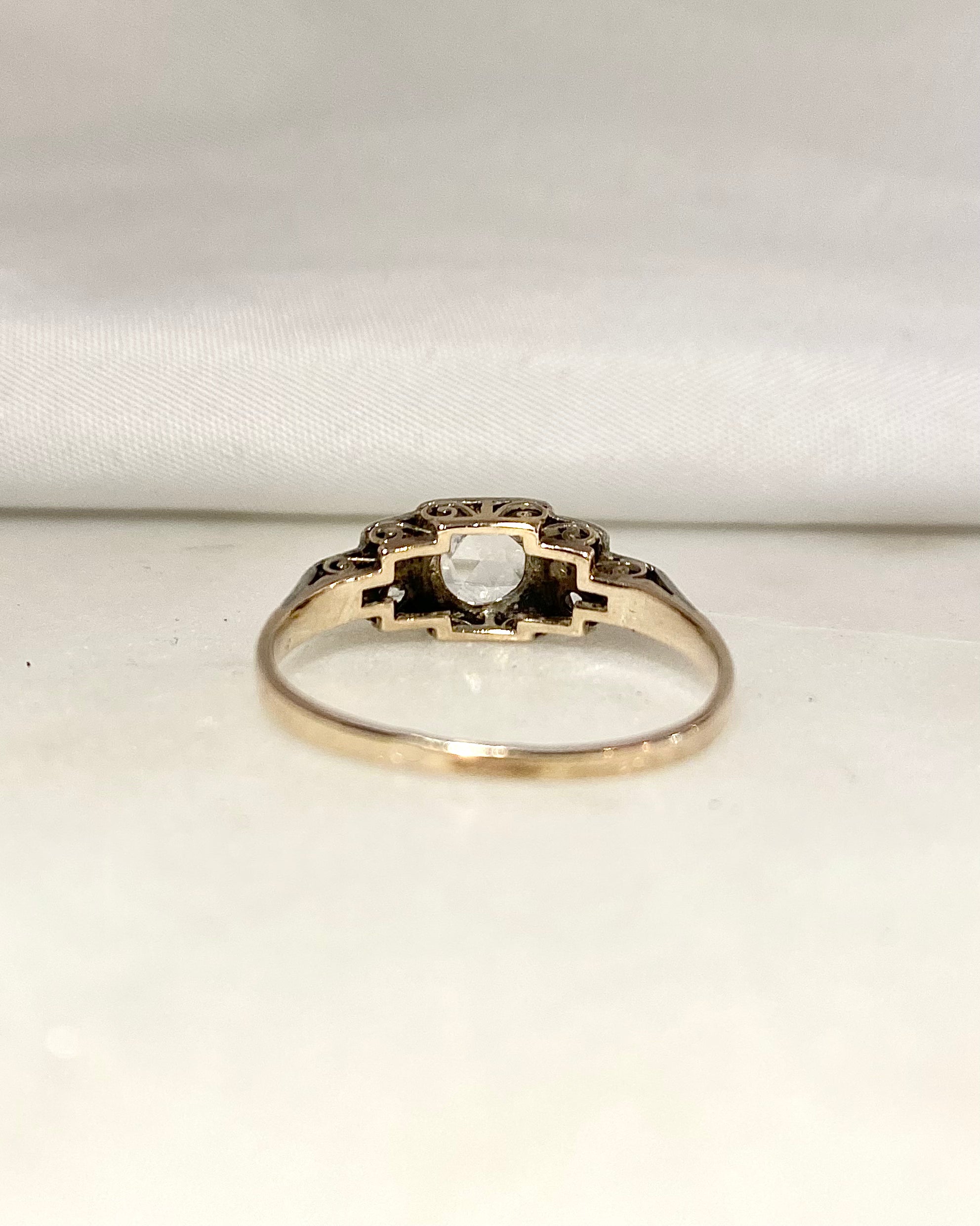 Anillo Art Déco Diamantes "Coline"