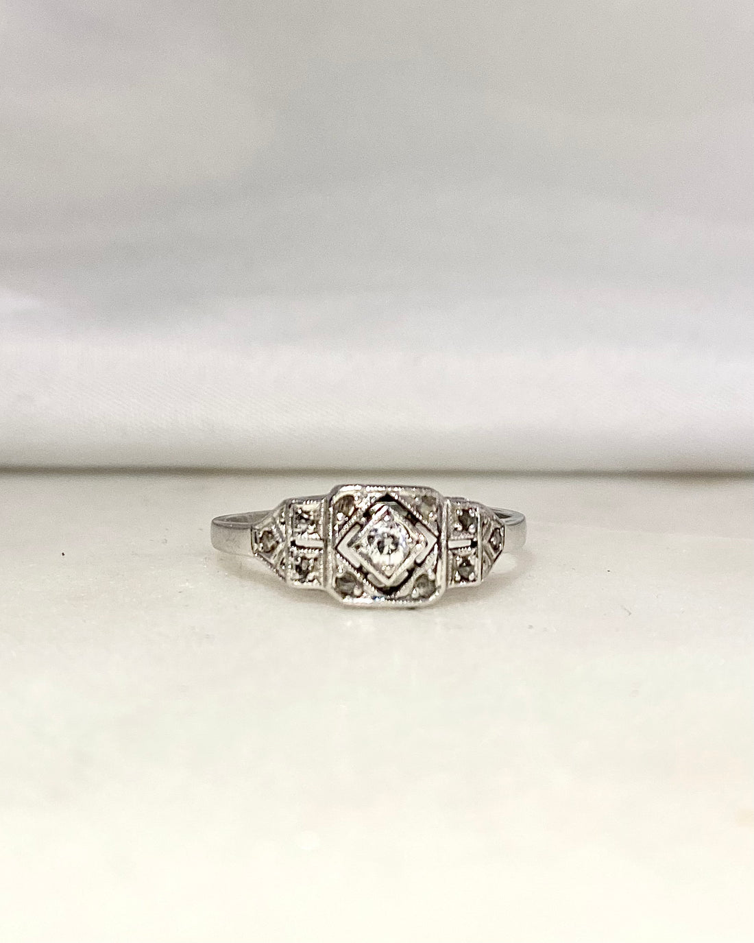 Bague Art-deco Diamants &quot;Vera&quot;
