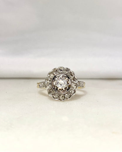 Bague Marguerite Art-deco Diamants &quot;Solene&quot;