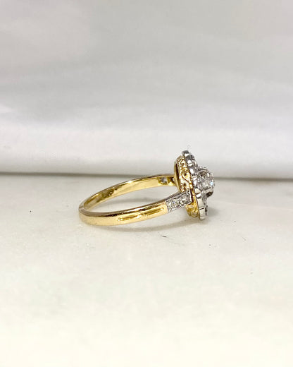Bague Marguerite Art-deco Diamants &quot;Solene&quot;