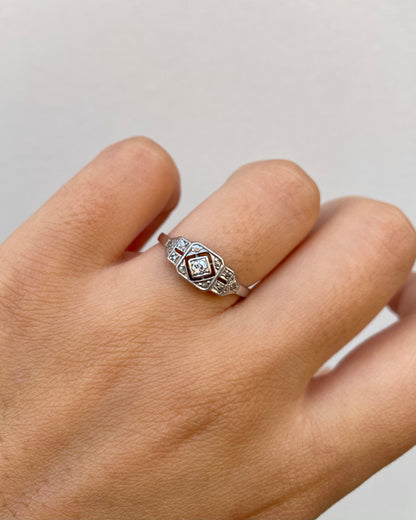 Bague Art-deco Diamants &quot;Vera&quot;