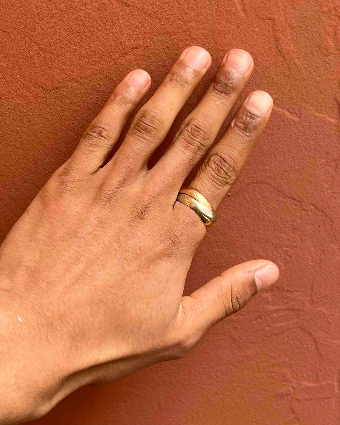 &quot;Lina&quot; three-gold wedding band