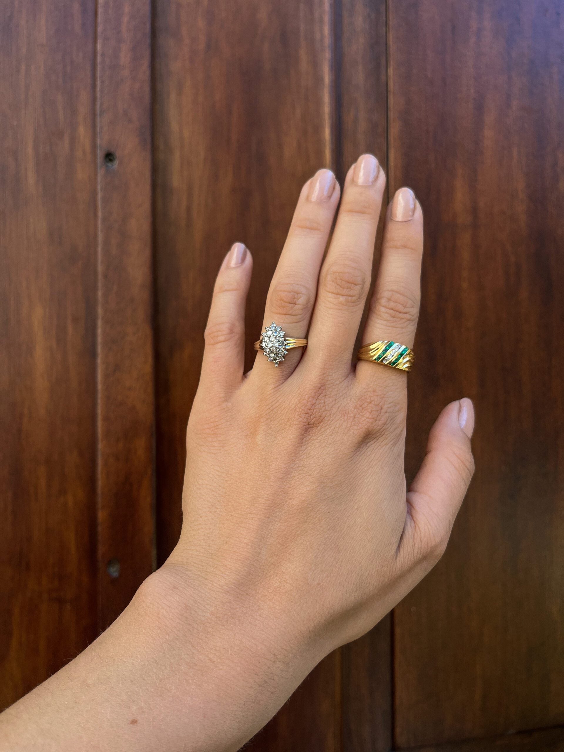 "Eva" Diamond Flower Ring 