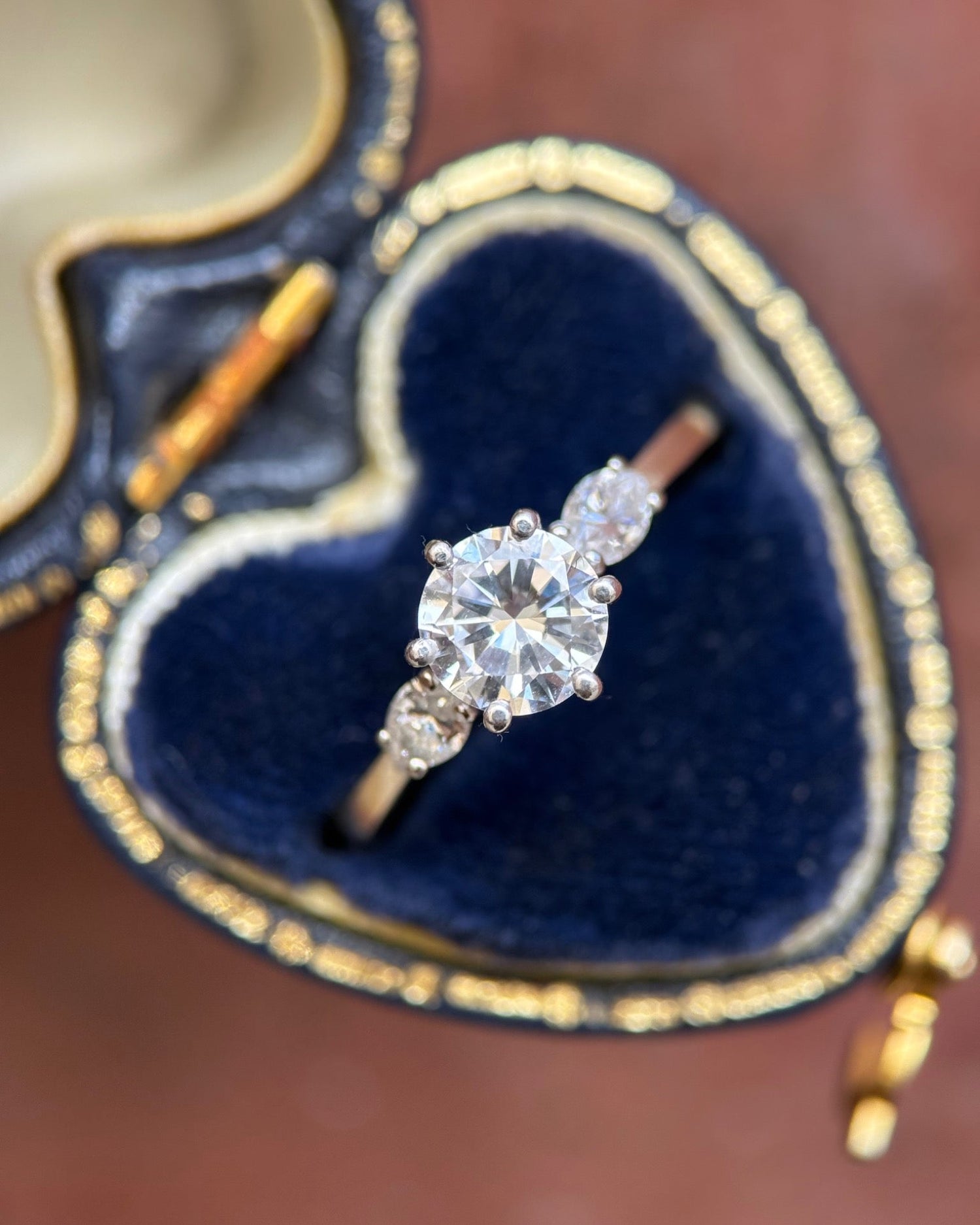 Bague Trilogie Diamants 0.97 carat F/VVS "Henriette"