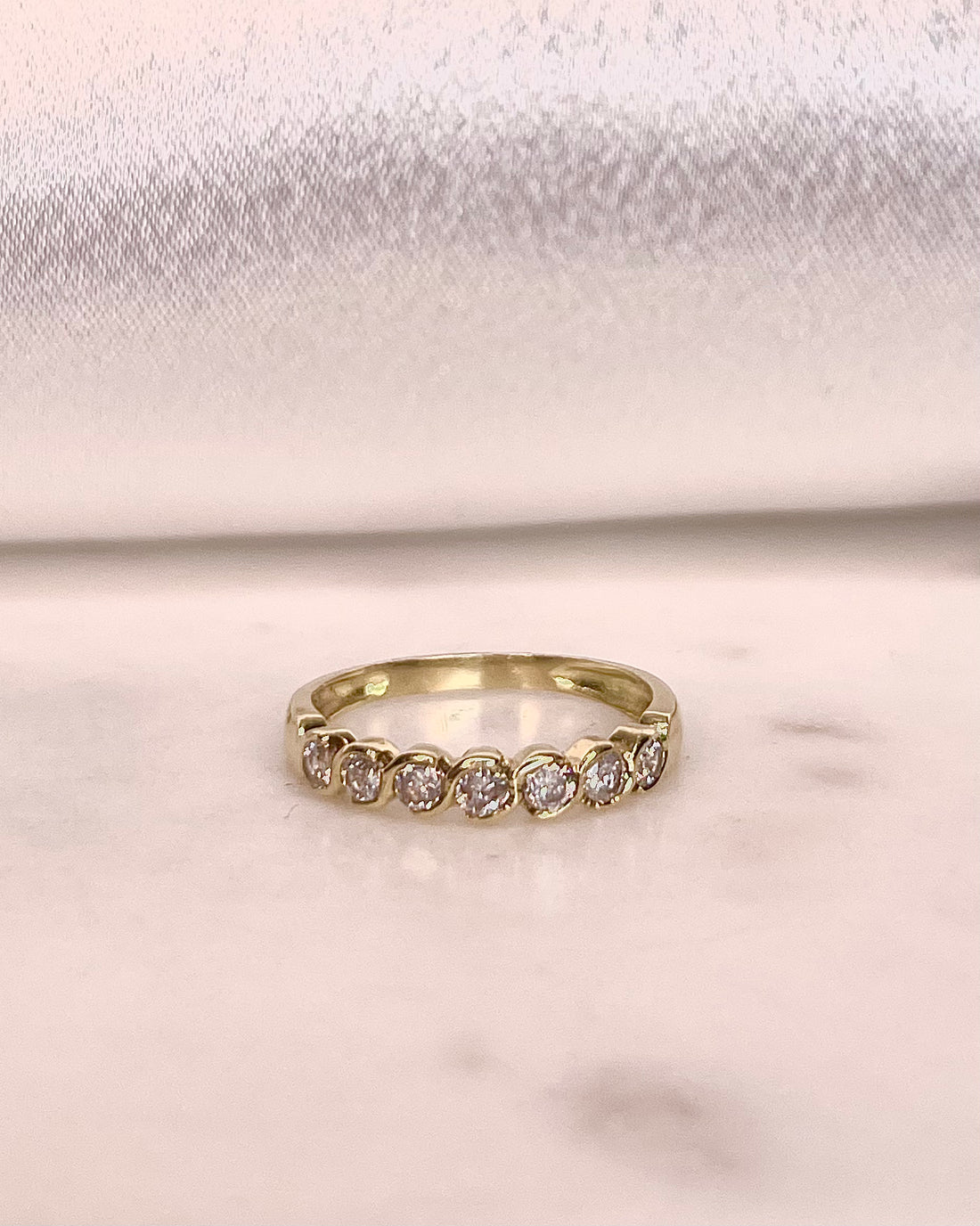 Demi-Alliance Diamants 0.42 carat &quot;Ninon&quot;