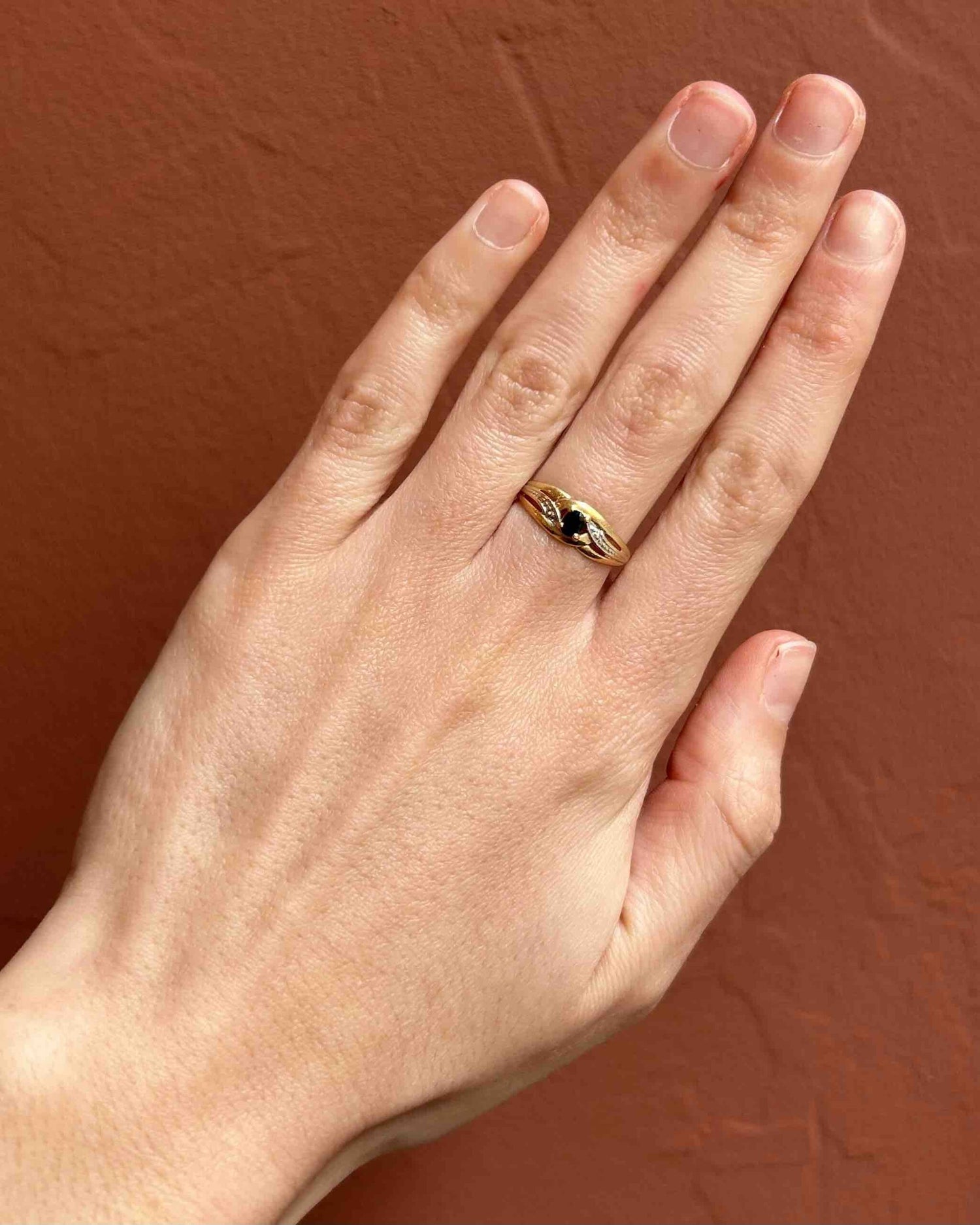 Bague Jonc vintage Saphir &quot;Louison&quot;
