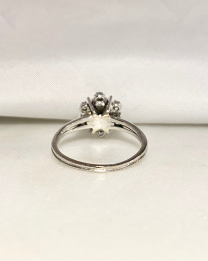 Bague Marguerite Saphir &amp; Diamants &quot;Rosaine&quot;