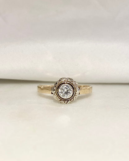 Bague Art Déco Diamant 0.23 carat &quot;Théa&quot;