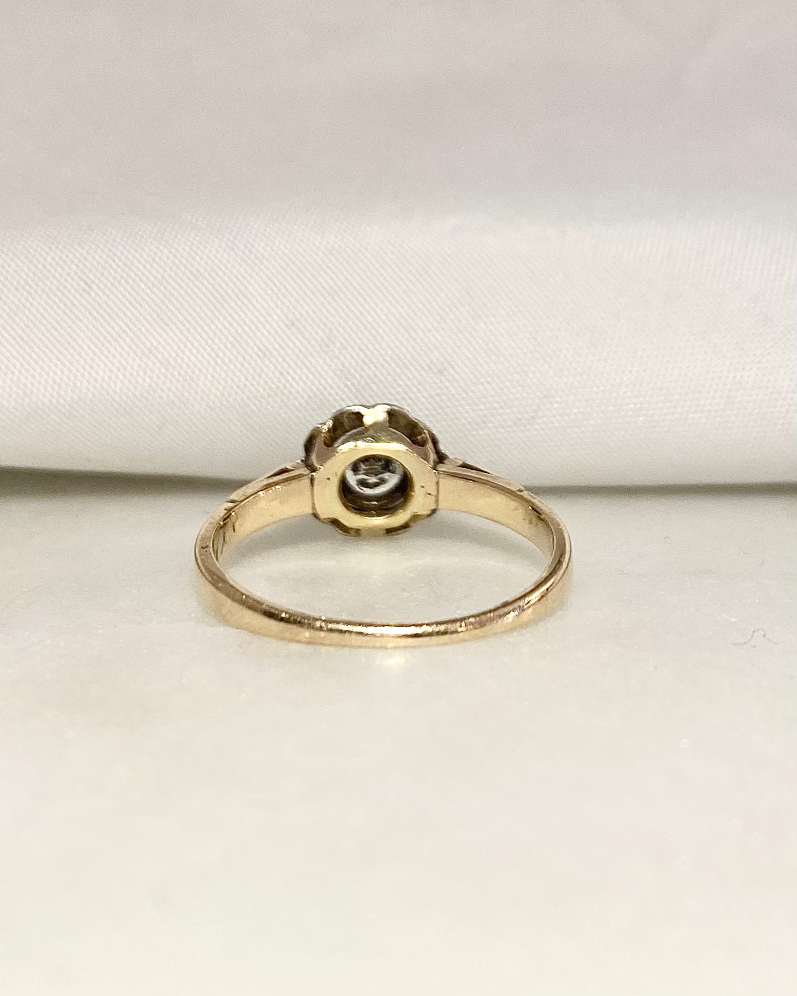 Bague Art Déco Diamant 0.23 carat &quot;Théa&quot;