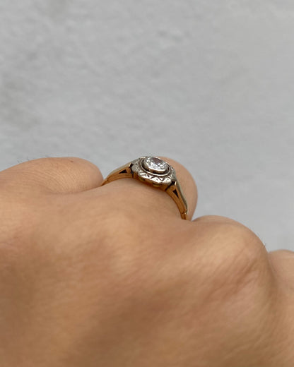 Bague Art Déco Diamant 0.23 carat &quot;Théa&quot;