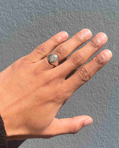 Chevalière dix Diamants or 18 carats &quot;Valentine&quot;