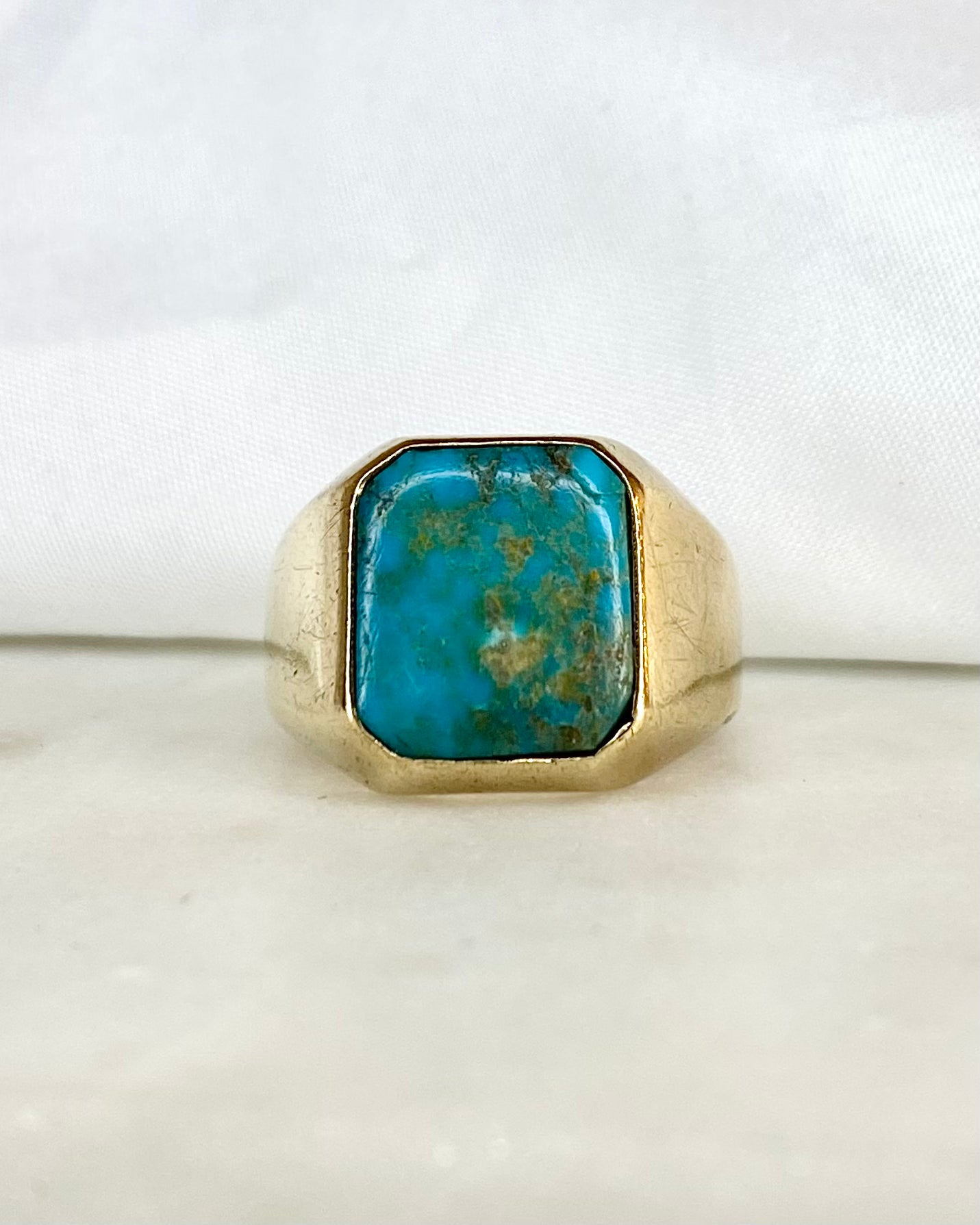 Bague Chevalière Chrysocolle 7.82 g &quot;Sonia&quot;