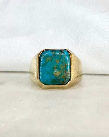 Bague Chevalière Chrysocolle 7.82 g &quot;Sonia&quot;