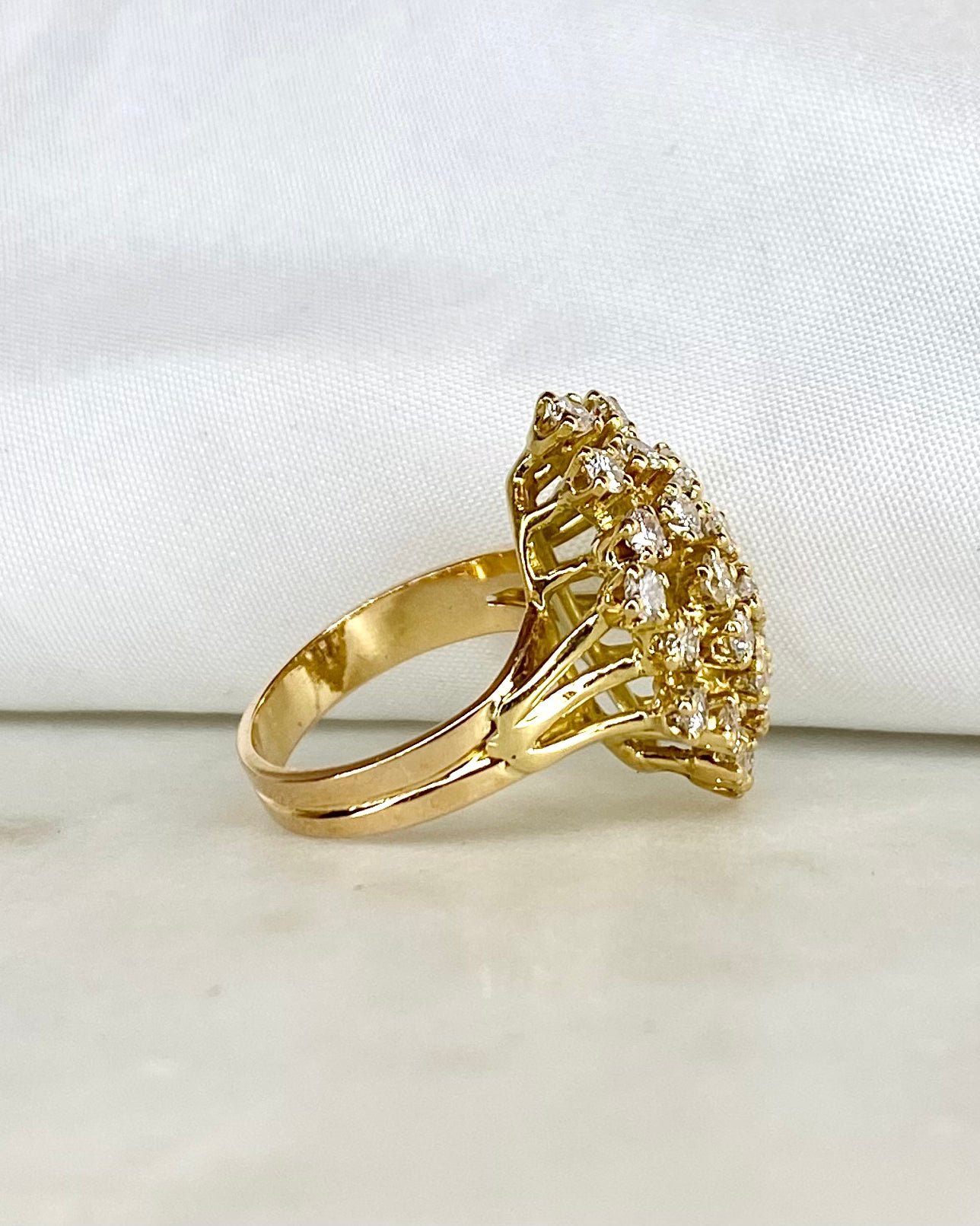 Bague Marquise Diamants 1.35 carat &quot;Karen&quot;