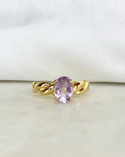 Bague Solitaire Amethyste 1.23 carat &quot;Anaé&quot;