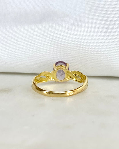 Bague Solitaire Amethyste 1.23 carat &quot;Anaé&quot;