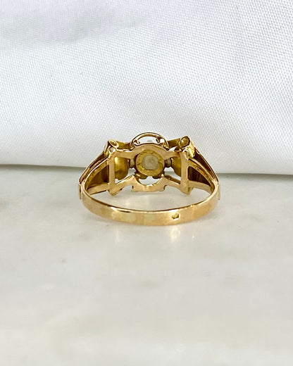 Bague Tank perle &quot;Irene&quot;