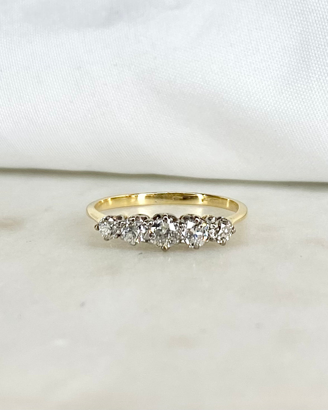 Bague Riviere 5 diamants &quot;June&quot;